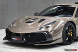 2015-2020 Ferrari 488 GTB | Spider Partial Carbon Fiber Hood - DarwinPRO Challenge Evo Modena Design