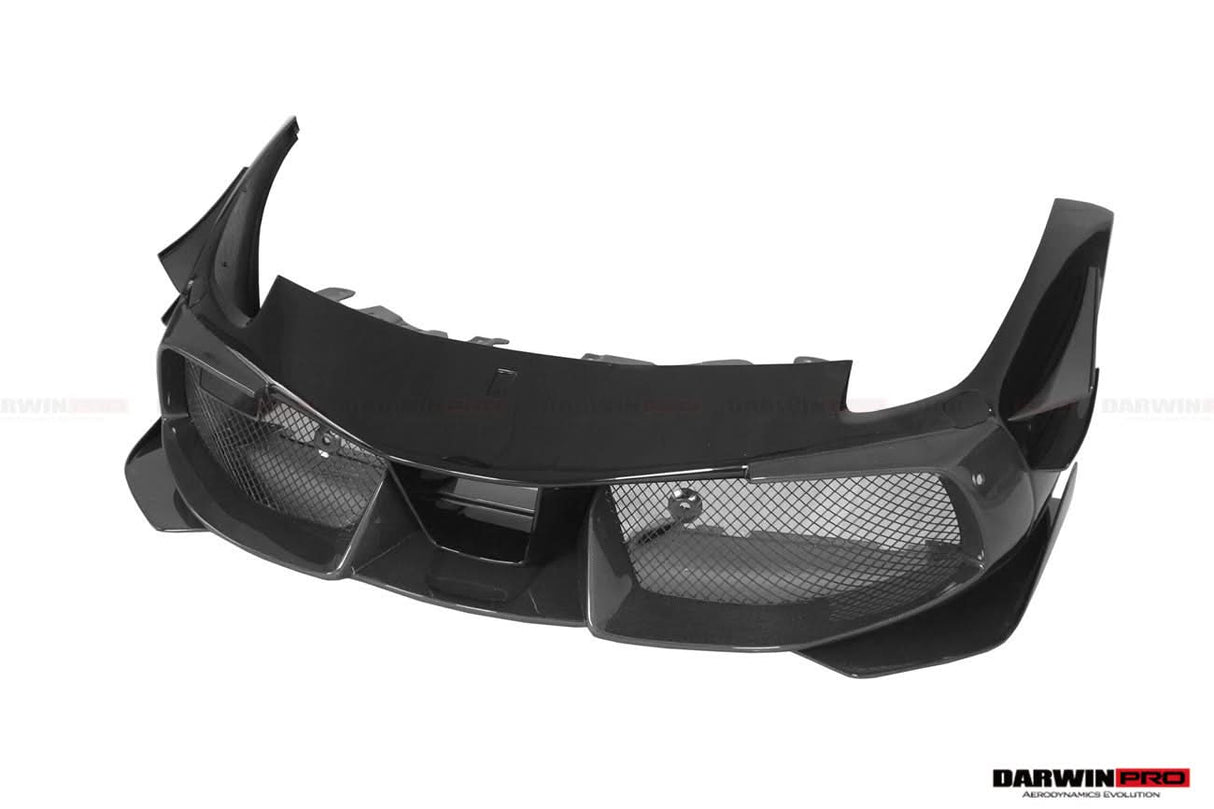 2015-2020 Ferrari 488 GTB | Spider Partial Carbon Fiber Front Bumper - DarwinPRO Challenge Evo Modena Design