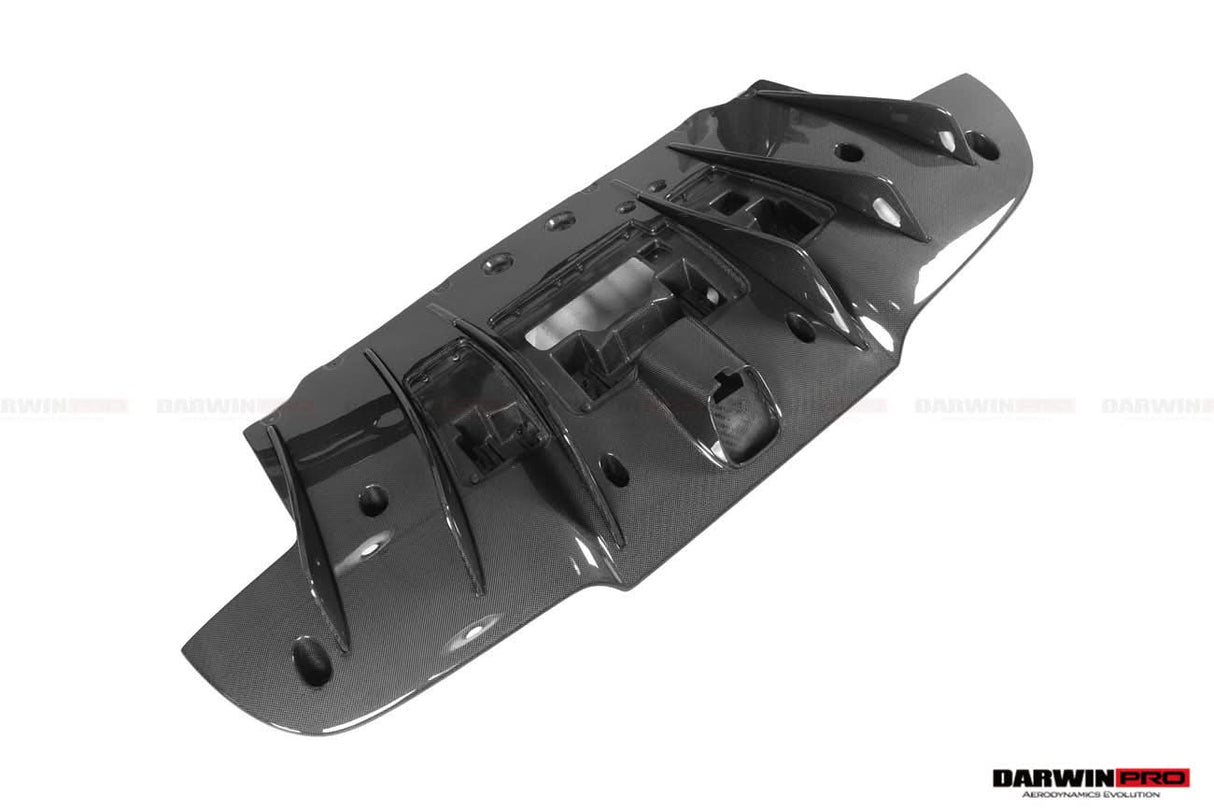 2015-2020 Ferrari 488 GTB Partial Rear Bumper With Deck Lid Wing and Diffuser and Wing - DarwinPRO Challenge Evo Modena Design