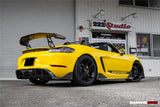 DarwinPRO 2012-2025 Porsche 718 | 981 Cayman | Boxster BKSS Style Carbon Fiber Trunk Spoiler