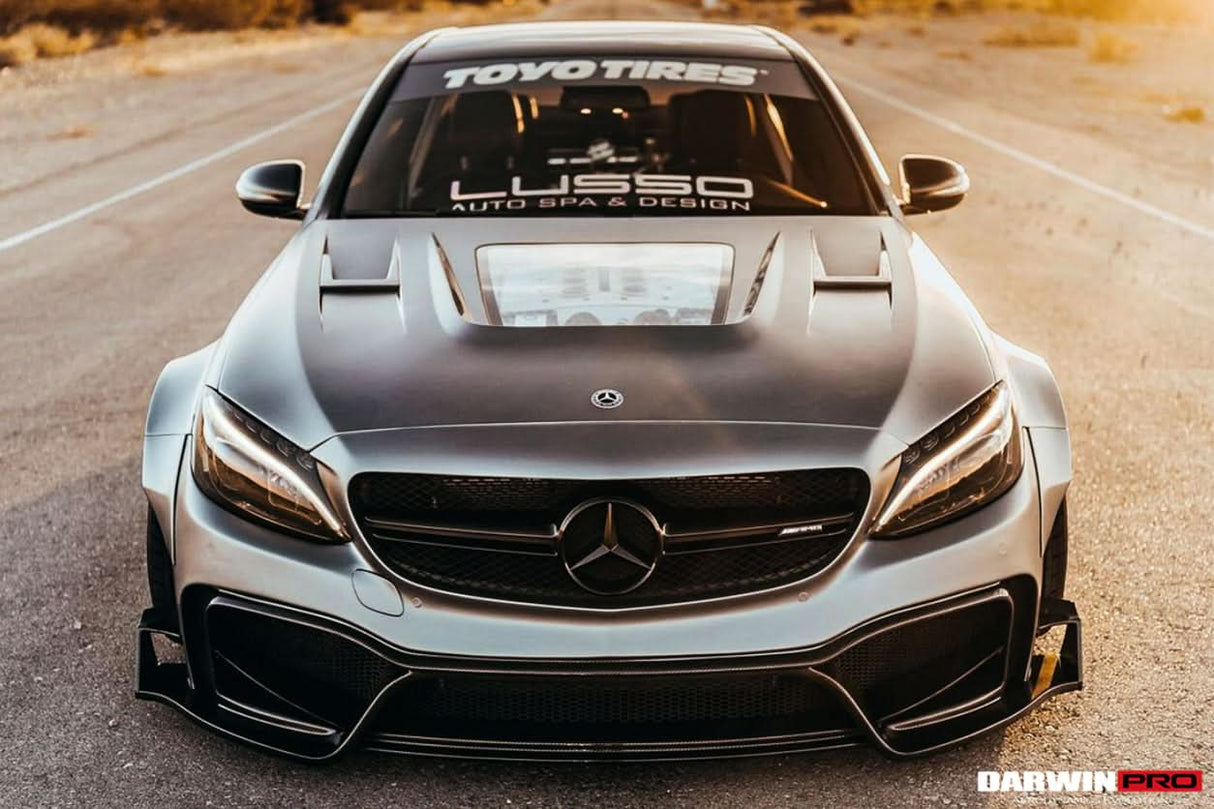 DarwinPRO 2015-2021 Mercedes Benz W205 C63 & S AMG IMP Performance Partial Carbon Fiber Hood