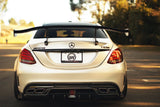 2015-2021 Mercedes Benz W205 C63 S AMG Sedan IMP Performance Carbon Fiber Rear Diffuser with Caps