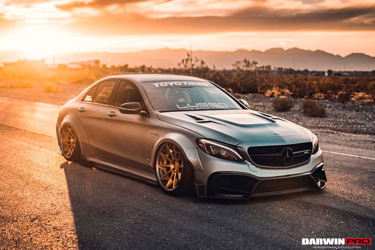 2015-2021 Mercedes Benz W205 C63 S AMG Sedan IMP Performance Partial Carbon Fiber front bumper