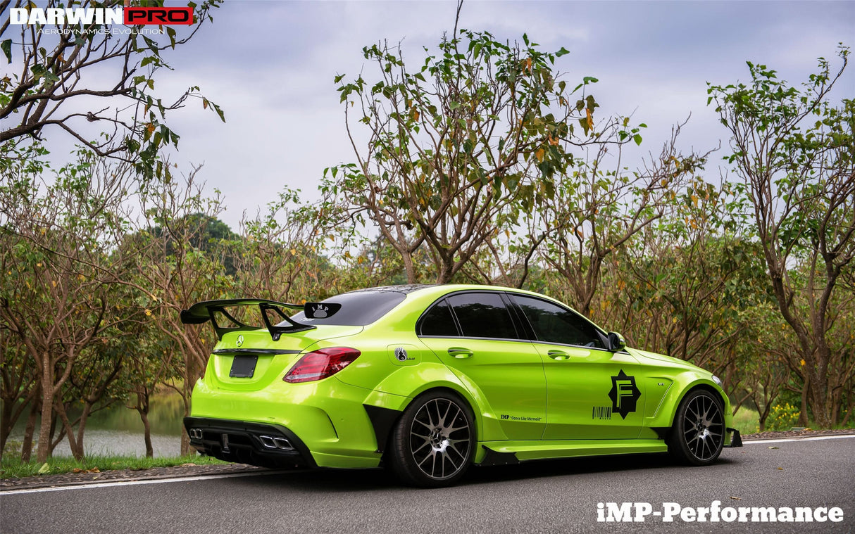 2015-2018 Mercedes Benz W205 C63 S AMG Sedan IMP Performance Carbon Fiber Rear Caps