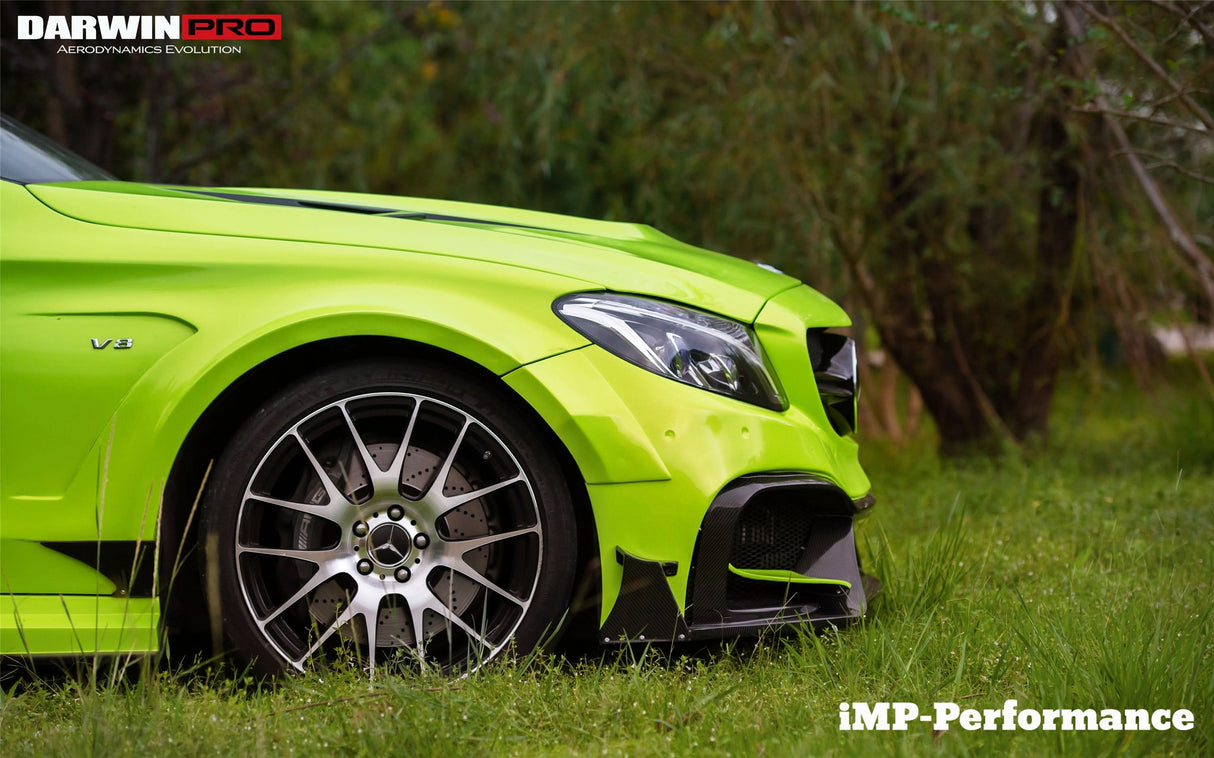 2015-2021 Mercedes Benz W205 C63 & S AMG Sedan IMP Performance Partial Carbon Fiber Full Body Kit