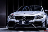 2015-2021 Mercedes Benz W205 C63 C63S AMG Coupe IMP Performance Partial Carbon Fiber Front Bumper With Grille & Canards