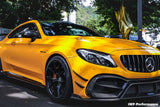 2015-2021 Mercedes Benz W205 C63 C63S AMG Coupe IMP Performance Partial Carbon Fiber Front Bumper With Grille & Canards