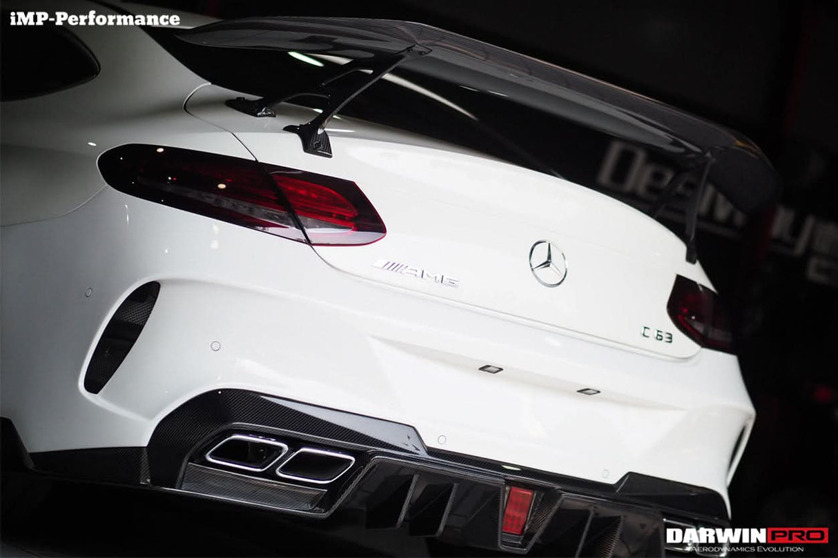 2015-2023 Mercedes Benz C63 Partial Carbon Fiber Rear Bumper DarwinPRO (IMP Design) Fits W205 AMG Coupe
