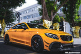 2015-2021 Mercedes Benz W205 C63 C63S AMG Coupe IMP Performance Partial Carbon Fiber Front Bumper With Grille & Canards