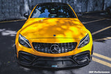 2015-2021 Mercedes Benz W205 C63 C63S AMG Coupe IMP Performance Partial Carbon Fiber Front Bumper With Grille & Canards