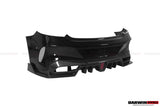 2015-2023 Mercedes Benz C63 Partial Carbon Fiber Rear Bumper DarwinPRO (IMP Design) Fits W205 AMG Coupe