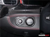 2010-2015 Ferrari 458 Dry Carbon Fiber Light Switch Cover DarwinPRO (OE) Fits Italia, Spider, Speciale