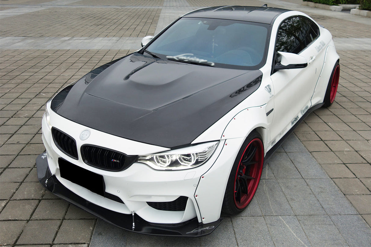 2014-2020 BMW M3 F80 | M4 F82 Carbon Fiber Hood - DarwinPRO GTS Design