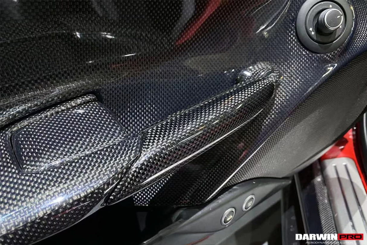 2015-2020 Ferrari 488 GTB & Spider Carbon Fiber Door Handle Interior