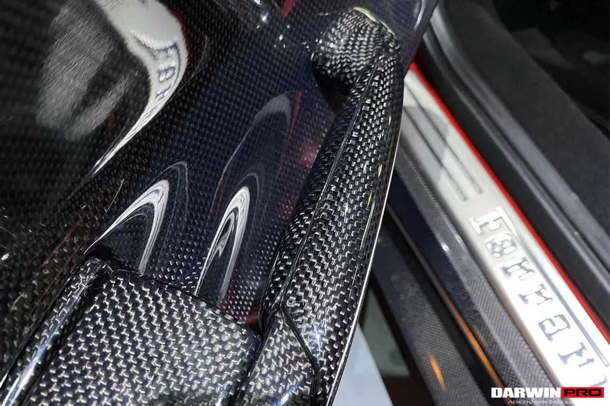 2015-2020 Ferrari 488 GTB & Spider Carbon Fiber Door Handle Interior