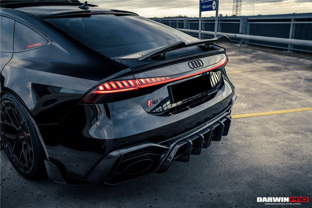 DarwinPRO 2019-UP Audi RS6 Avant C8 RS7 C8 Quattro IMP Design Rear Diffuser