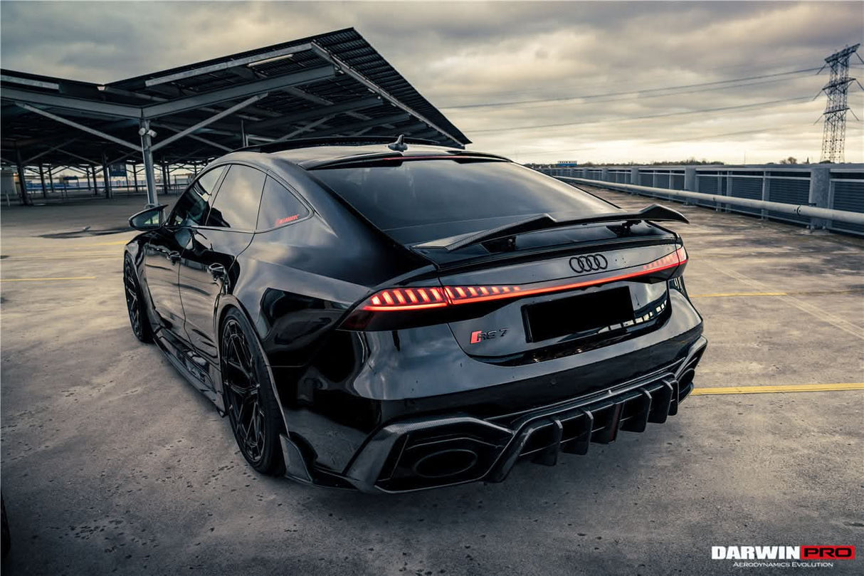 DarwinPRO 2019-UP Audi RS6 Avant C8 RS7 C8 Quattro IMP Design Rear Diffuser