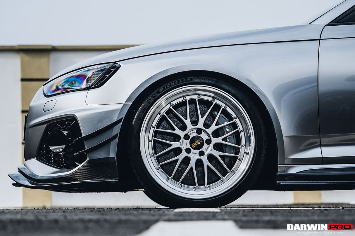 DarwinPRO 2020-2024 Audi RS4 B9.5 BKSS Style Carbon Fiber Front Lip