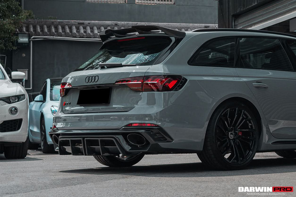2017-2024 Audi RS4 B9 BKSS Style Rear Diffuser with Winglets