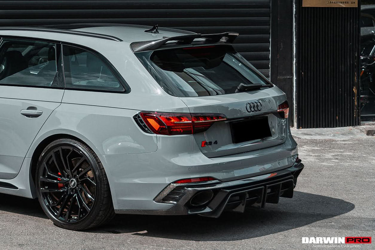 2017-2024 Audi RS4 B9 BKSS Style Rear Diffuser with Winglets