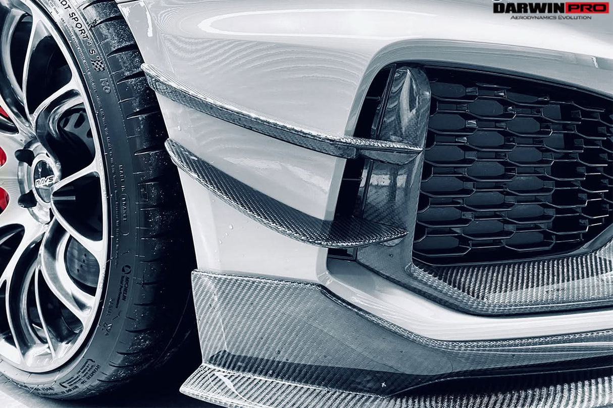 DarwinPRO 2017-2019 Audi RS4 B9 BKSS Style Front Canards