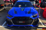 DarwinPRO 2019-UP Audi RS6 Avant C8 IMP Performance Partial Carbon Fiber Hood