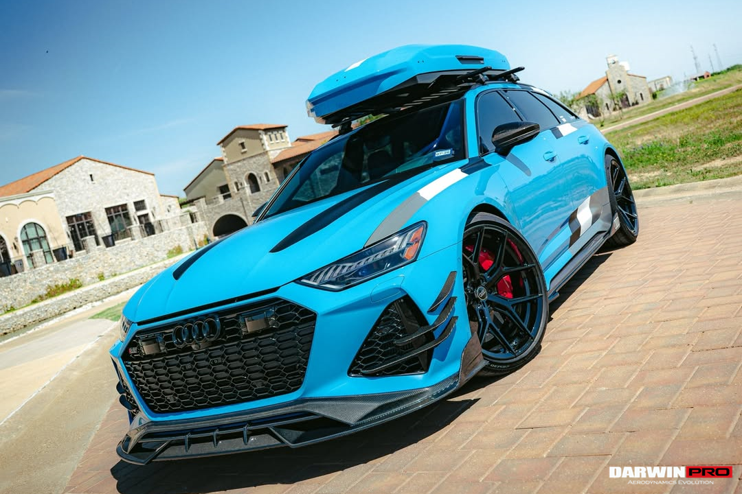 2019-UP Audi RS6 Avant C8 | RS7 Quattro Carbon Fiber Front Lip - DarwinPRO (iMP Design)