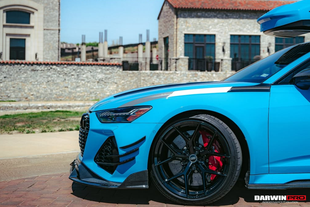 2019-UP Audi RS6 Avant C8 | RS7 Quattro Carbon Fiber Front Lip - DarwinPRO (iMP Design)