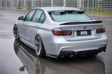 DarwinPRO 2013-2019 BMW 3 Series F30 F35 M-Tech GV Style Carbon Fiber Rear Lip with Caps