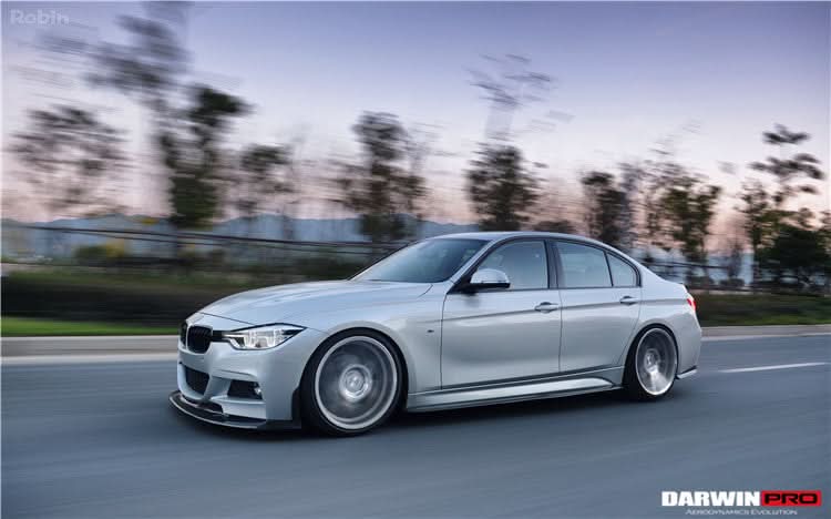 DarwinPRO 2013-2019 BMW 3 Series F30 F35 M-Tech GV Style Carbon Fiber Front Lip
