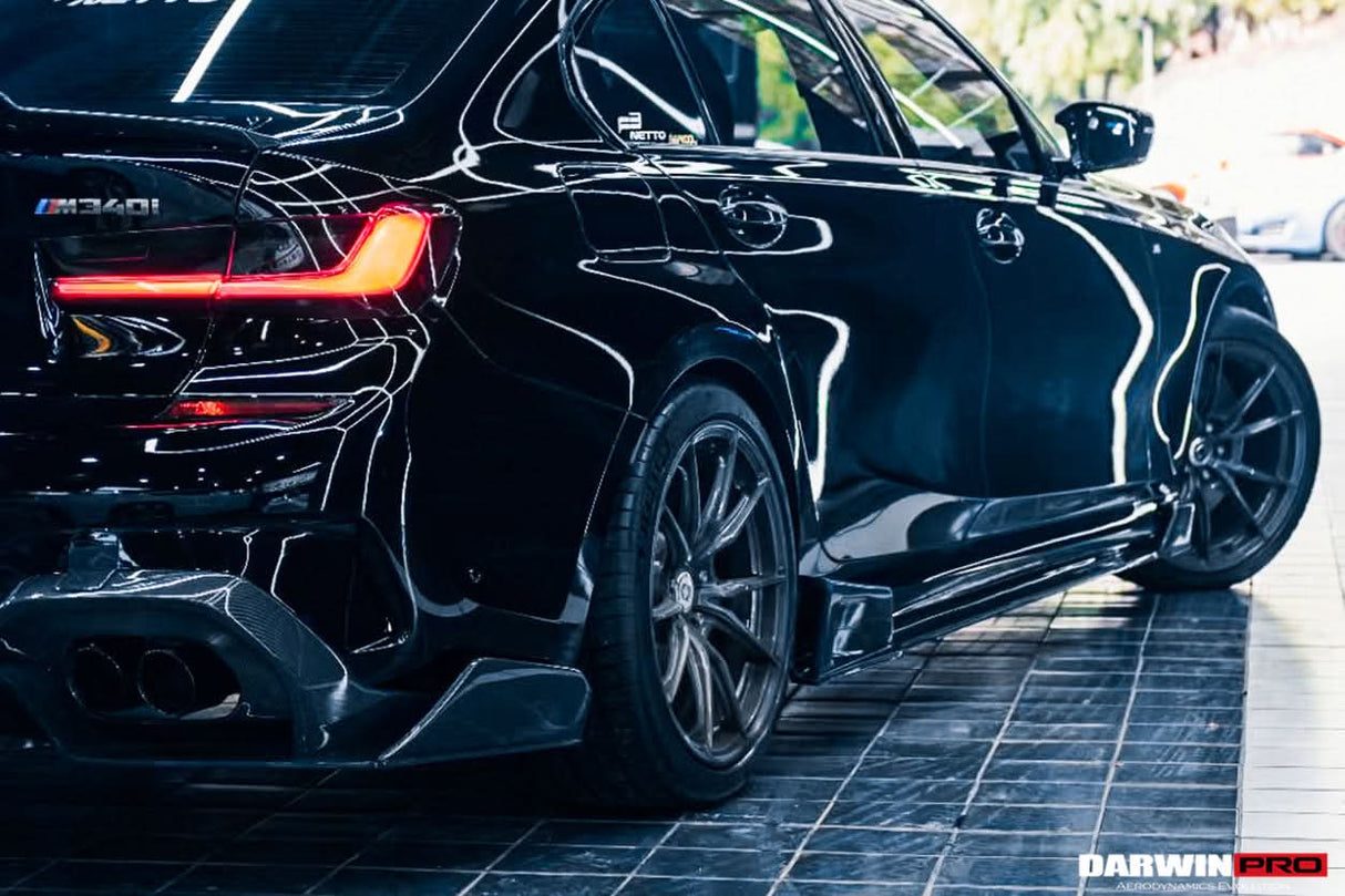 2019-2022 BMW 3 Series G20 G28 BKSS Style Carbon Fiber Rear Diffuser (For QUAD Exhaust tips)