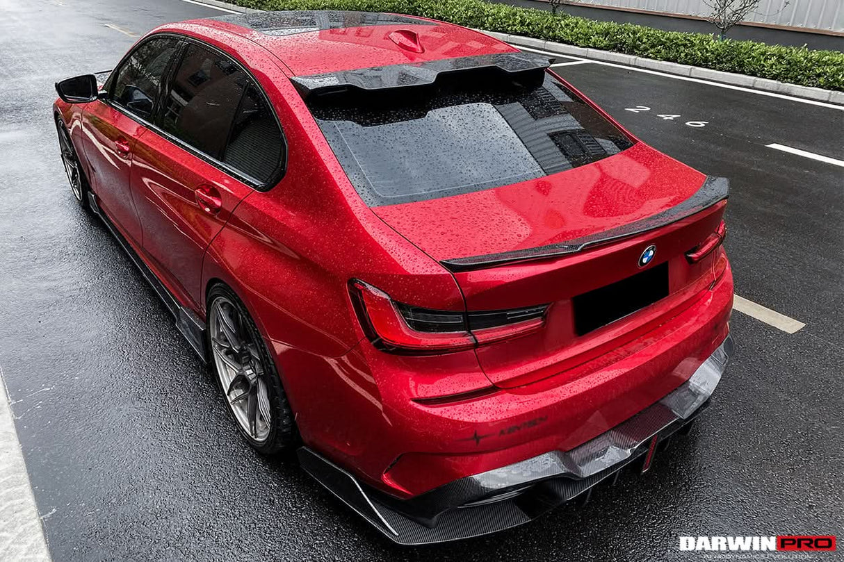 2019-2022 BMW 3 Series G20  G28 BKSS Style Carbon Fiber Rear Diffuser