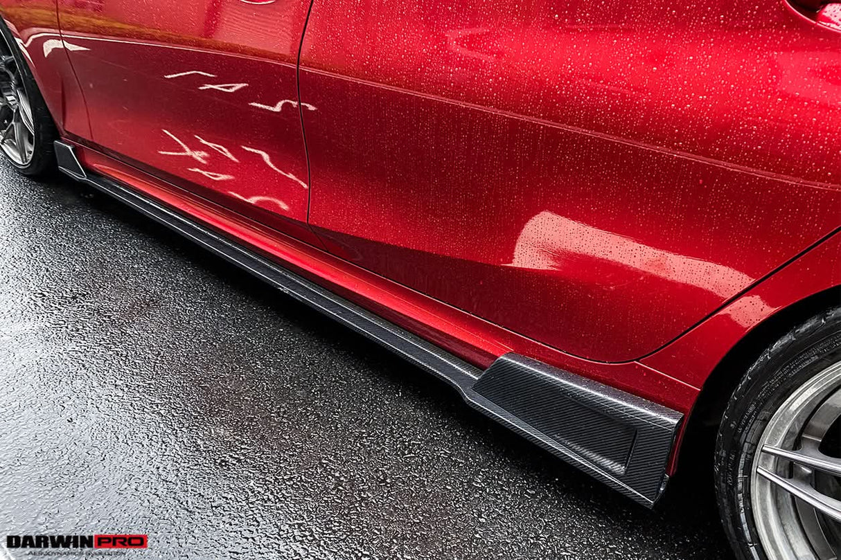 2019-2022 BMW 3 Series G20 BKSS Style Carbon Fiber Side Skirts Under Board