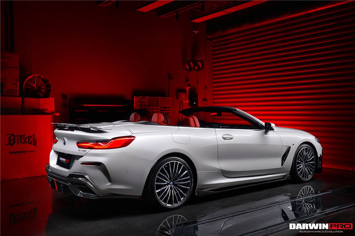 2019-2025 BMW 8 Series G14 G15 M8 F91 F92 Convertible And Coupe IMP Performance Carbon Fiber Side Skirts Extensions (Add On)