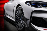 2018-2025 BMW 8 Series G14 Convertible  G15 Coupe  G16 4DR-Gran Coupe 840i M850i IMP Performance Carbon Fiber Front Bumper Canards