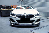 2018-2025 BMW 8 Series G14 Convertible  G15 Coupe  G16 4DR-Gran Coupe 840i M850i IMP Performance Carbon Fiber Front Bumper Canards