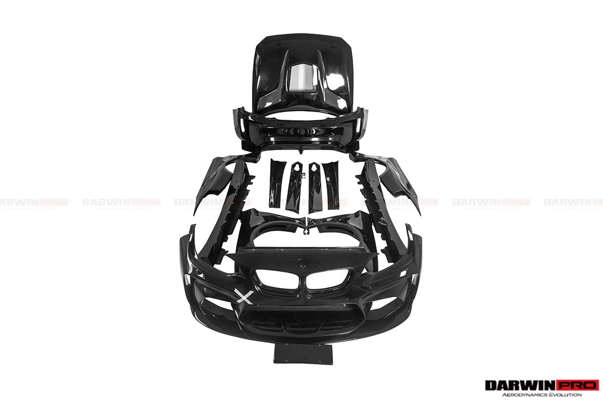 2014-2021 BMW 2 Series F22 Partial Carbon Fiber Wide Body Full Body Kit DarwinPRO (VR Design)