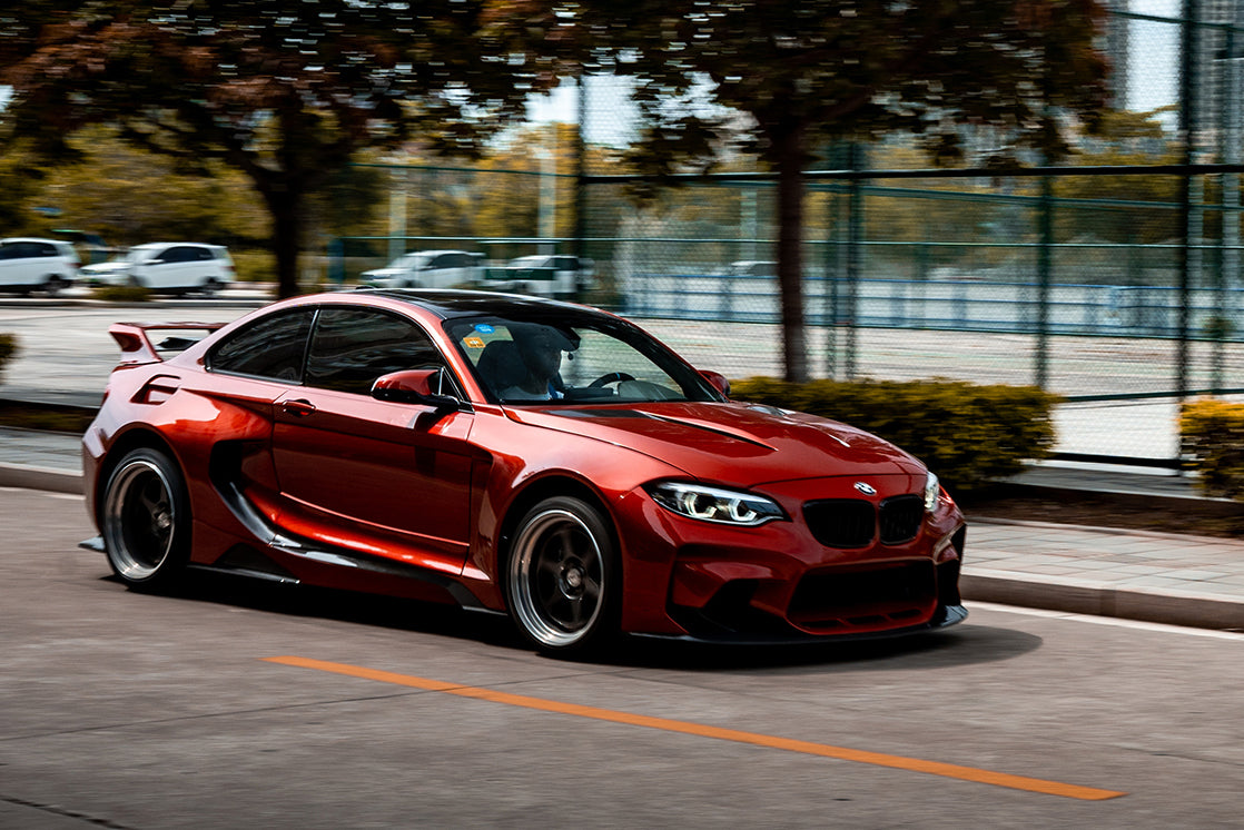 2014-2021 BMW 2 Series F22 Partial Carbon Fiber Wide Body Full Body Kit DarwinPRO (VR Design)