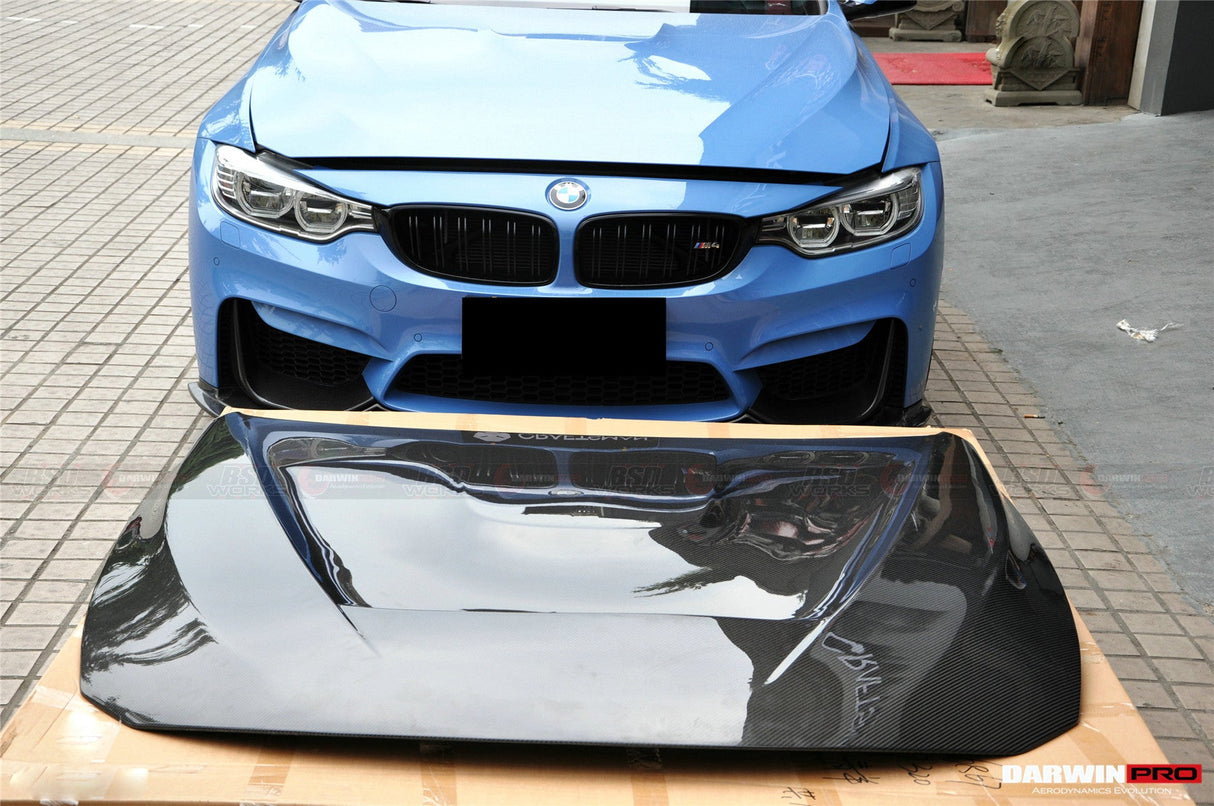2014-2020 BMW M3 F80 | M4 F82 Carbon Fiber Hood - DarwinPRO GTS Design