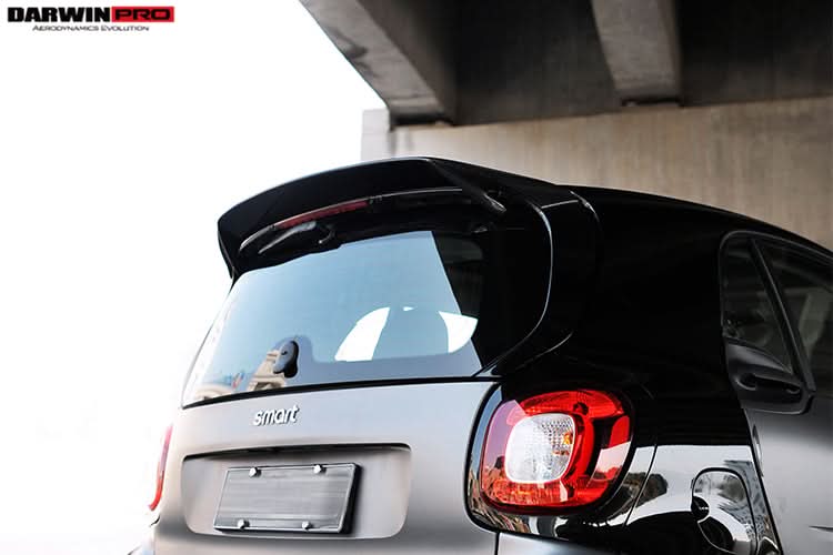 2016-2022 Mercedes Benz Smart Fortwo 453 Carbon Fiber Roof Spoiler DarwinPRO (BKSS)