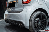 2016-2020 Smart Fortwo 453 BKSS Style Partial Carbon Fiber Rear Bumper