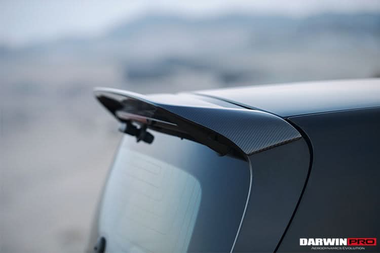 2016-2022 Mercedes Benz Smart Fortwo 453 Carbon Fiber Roof Spoiler DarwinPRO (BKSS)