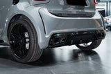 2016-2020 Smart Fortwo 453 BKSS Style Partial Carbon Fiber Rear Bumper
