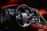 2013-2019 Corvette C7 Z06 Grandsport Dry Carbon Fiber Interior Steering Wheel Cover Trim