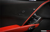2013-2019 Corvette C7 Z06 Grandsport Dry Carbon Fiber Interior Window Switch Side Armrest Panel Cover Trim