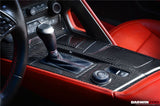 2013-2019 Corvette C7 Z06 Grandsport Dry Carbon Fiber Interior Outside Gears Panel Protective Cover Trim