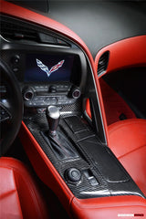 2013-2019 Corvette C7 Z06 Grandsport Dry Carbon Fiber Interior Outside Gears Panel Protective Cover Trim
