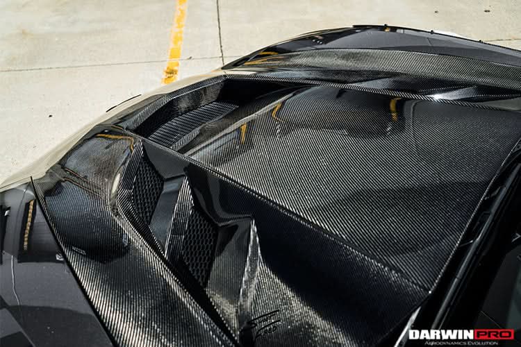 DarwinPRO 2013-2017 Corvette C7 Z51 BKSS Style Carbon Fiber Hood