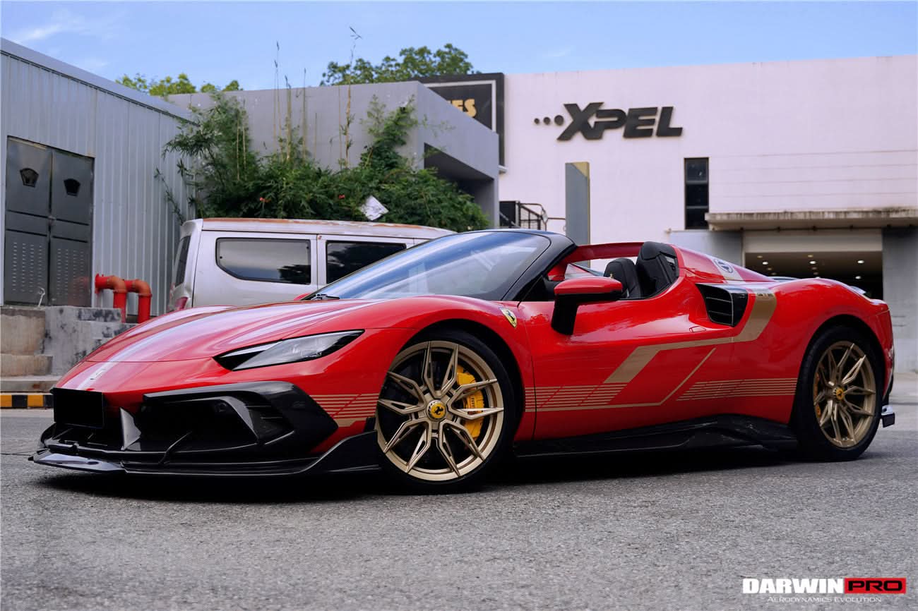 DarwinPRO 2022-2026 Ferrari 296 GTB & GTS Type F171 iMP Style Carbon Fiber Side Skirts