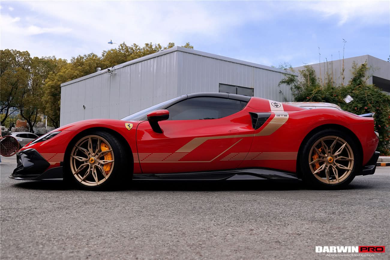 DarwinPRO 2022-2026 Ferrari 296 GTB & GTS Type F171 iMP Style Carbon Fiber Full Kit (For Surround View Camera System Bumper Only)